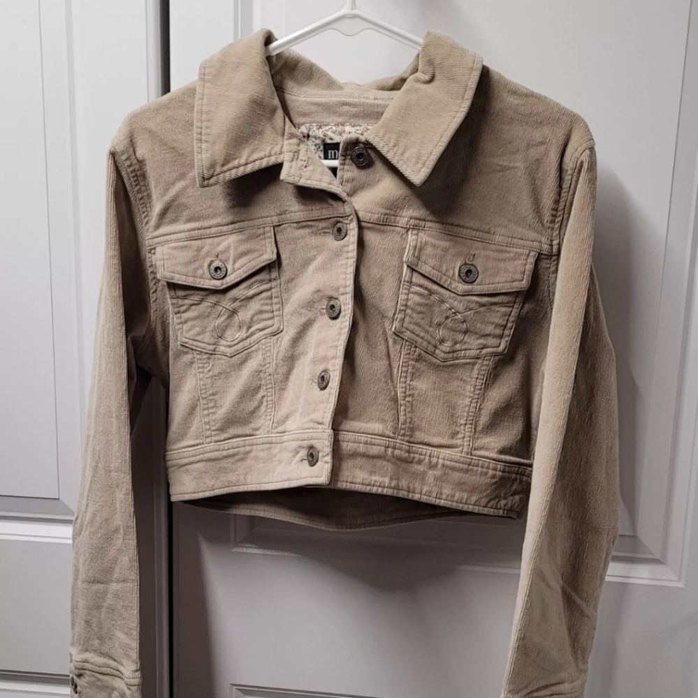 Me Jane Jacket Women's Size: Large Button Up Corduroy